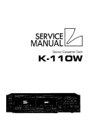 Luxman K-110-W-Service-Manual